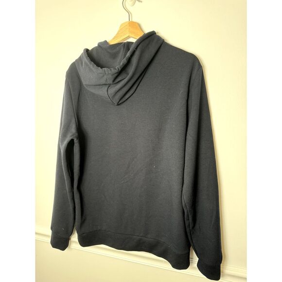 Reiss Sweatshirt Men's Black Medium M Soft Hoodie Oversized New MSRP 190 - Picture 4 of 6